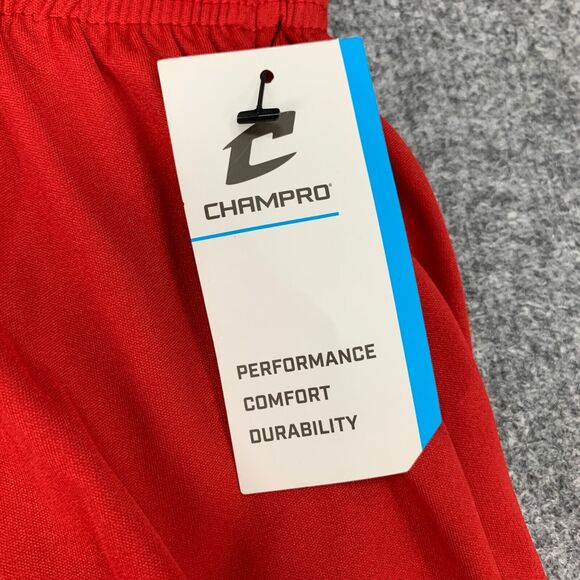 Champro Basketball Shorts Mens L Large Red Pull On Moisture Wicking Performance - Picture 4 of 13